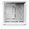 PC korpusas NZXT H9 Flow Midi Tower baltas — ATX/EATX/Micro ATX/Mini-ITX, 3x140 mm priekyje, 1x120 mm gale, 2x3,5 col. ir 6x2,5 col. nišos, grūdintas stiklas