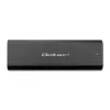 Qoltec 50311 saugojimo įrenginio korpusas SSD korpusas Juodas M.2