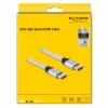HDMI kabelis DeLOCK Ultra High Speed 48 Gbps 8K 60 Hz sidabrinis 1 m