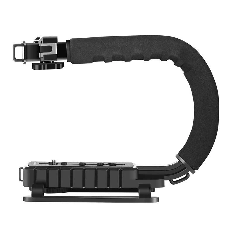 Rankinis fotoaparato stabilizatorius PULUZ PU3005 C formos rankena, skirta DSLR ir vaizdo kameroms