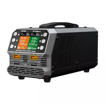 SkyRC PC1080neo dviejų kanalų ličio baterijų įkroviklis