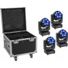 Šviestuvas EUROLITE TMH-H240 Beam Wash Flower Effect 4x — LED efektinis šviestuvas, kompaktiškas įrenginys