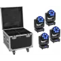 Šviestuvas EUROLITE TMH-H240 Beam Wash Flower Effect 4x — LED efektinis šviestuvas, kompaktiškas įrenginys
