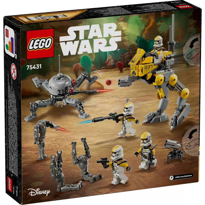 LEGO Star Wars rinkinys 327th Star Corps Clone Troopers Battle 75431 — 258 dalys, 7 minifigūrėlės, amžius 7+