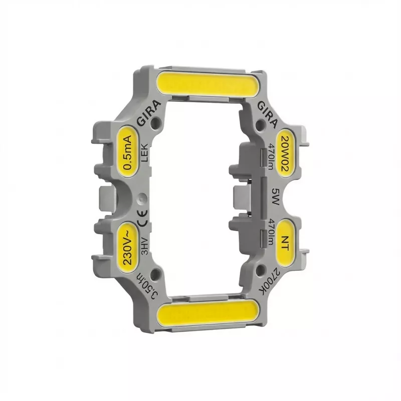 gira LED apsauginis srovės skirtumo įtaisas T2 0,5 mA priedas 3792010 baltas