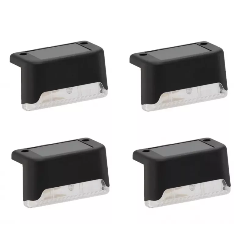4 vnt. Extralink saulės šviestuvų rinkinys, 8 x 4,5 x 4,5 cm Linus šiltai baltas LED
