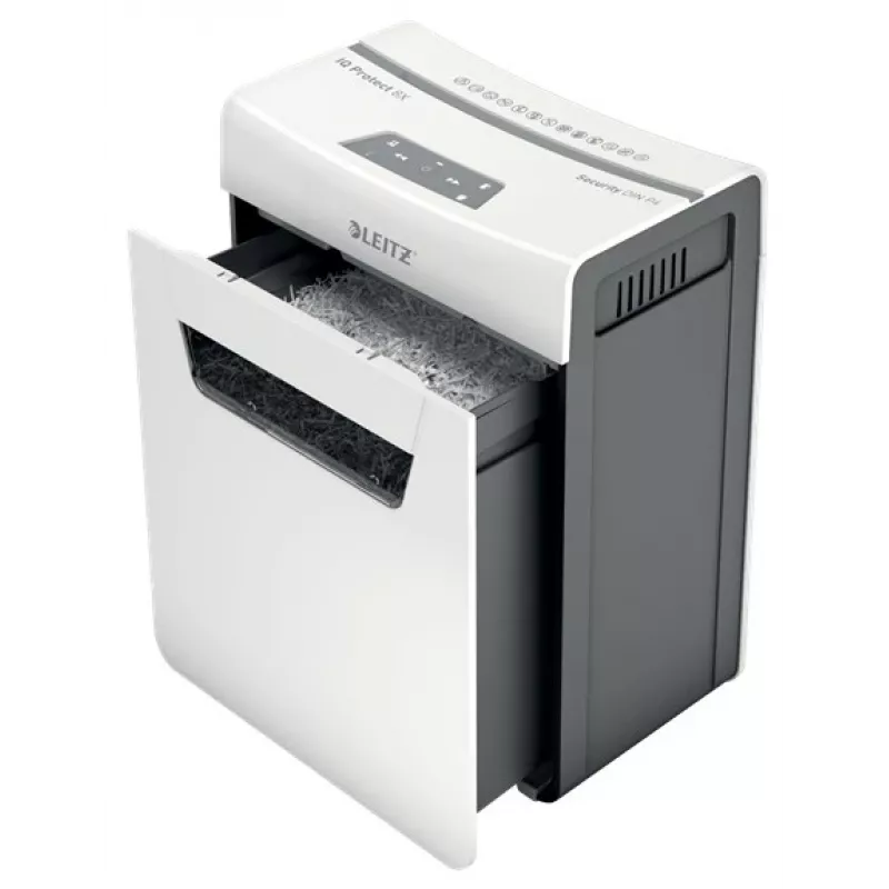 Leitz IQ Protect Premium popieriaus smulkintuvas 8X P4, 4 x 40 mm, 14 L, 125 lapai, 55 dB, lietiminis, 8 lapai