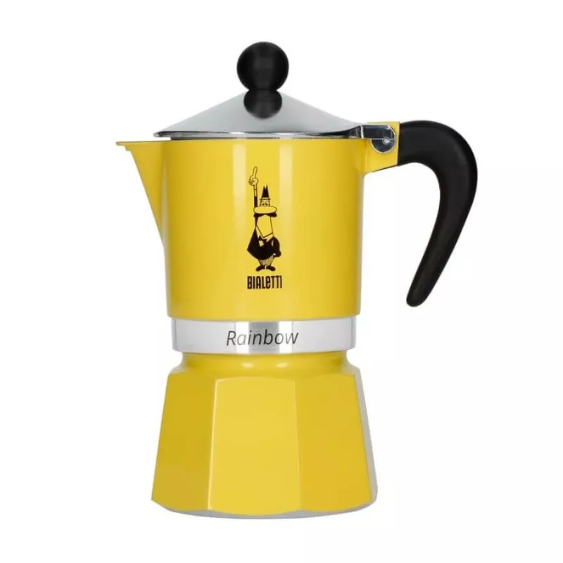 Bialetti Rainbow 3TZ geltonas kavinukas 140 ml