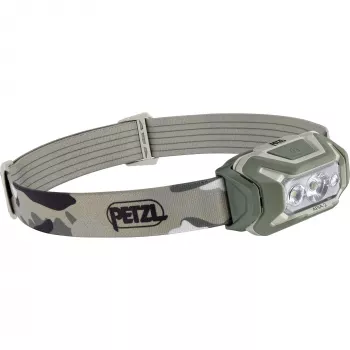 Žibintuvėlis ant galvos PETZL Aria 2 rgb-desert — įkraunamas 200 liumenų