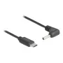 DeLOCK 85393 maitinimo laidas juodas 1,5 m USB C 3,5 x 1,35 mm