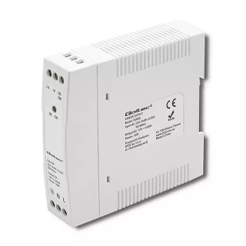 DIN bėgio maitinimo šaltinis 10W, 12V, 0,83A, plonas