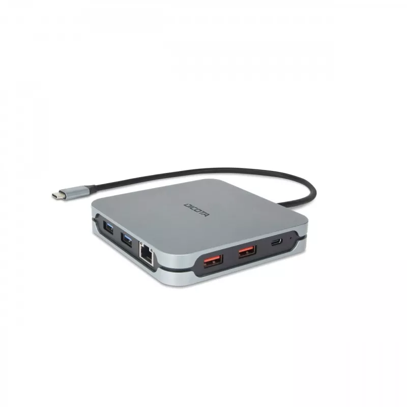 DICOTA D32057 USB Type-C šakotuvas 10000 Mbit/s sidabrinis