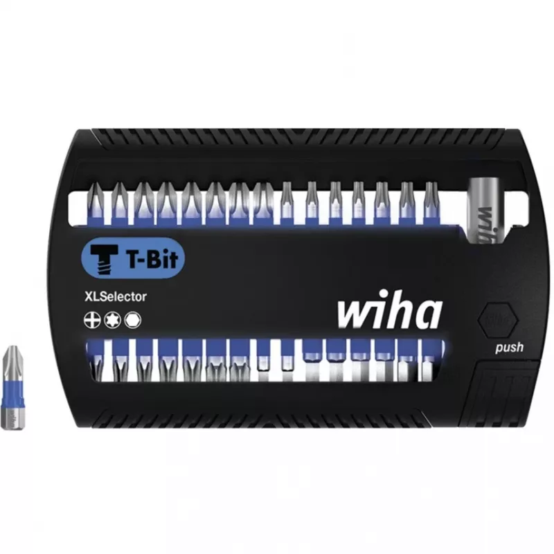 WIHA 41830 - Bit-Set XLSelector, 31 vnt. mišrus, 25 mm, T-Bit (41830)