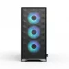 Fractal Design Pop 2 Air Juoda Solid vidutinio dydžio kompiuterio korpusas — ATX palaikymas, 3x 120 mm priekiniai ventiliatoriai, 2,5/3,5 colio diskų nišos, 215×481×462 mm
