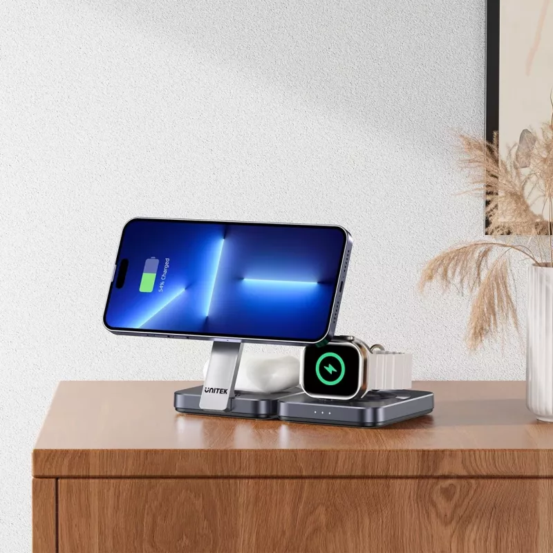 UNITEK P1300AGY01 mobiliojo įrenginio belaidžio įkrovimo imtuvas Ausinės, Mobilusis telefonas / išmanusis telefonas, Išmanusis laikrodis USB Type-C