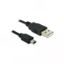 USB laidas DeLOCK 82311 USB 2.0 3 m USB A – Mini-USB B, juodas