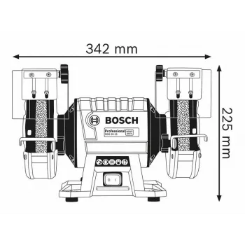 STALO ŠLIFUOKLIS FI 150/20 MM 350W GBG 35-15 BOSCH
