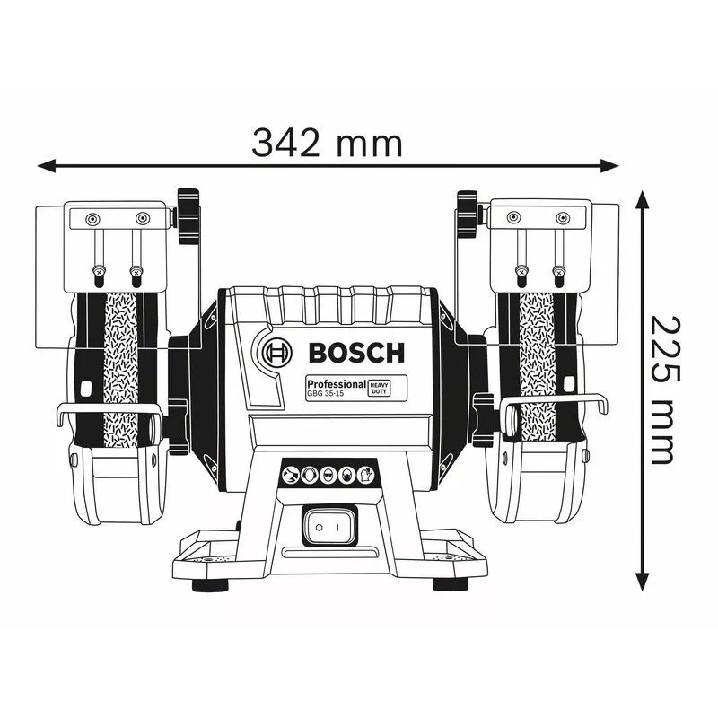 STALO ŠLIFUOKLIS FI 150/20 MM 350W GBG 35-15 BOSCH