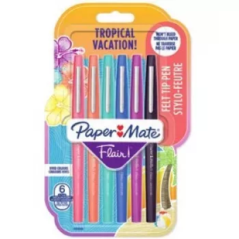 Užsukamas gelinis rašiklis Papermate Flair Tropical 2028906