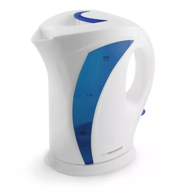 Esperanza EKK018B Electric kettle 1.7 L, Balta / Mėlyna