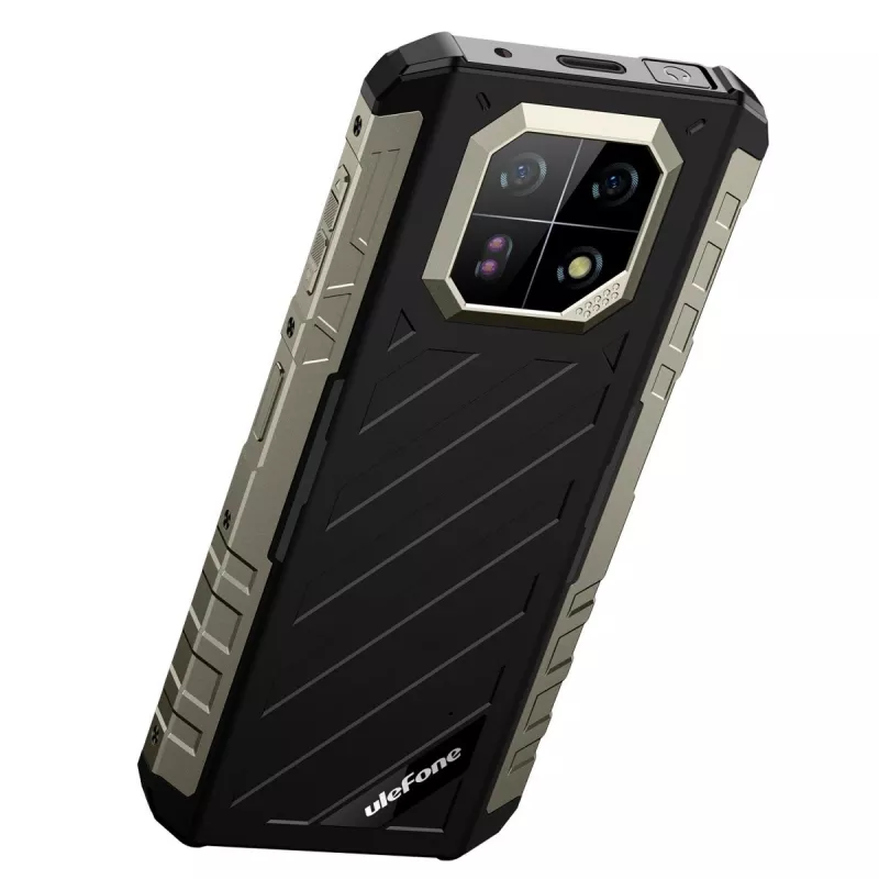 Tvirtas išmanusis telefonas UleFone Armor 22 — 8GB RAM, 128GB atminties, juodos spalvos