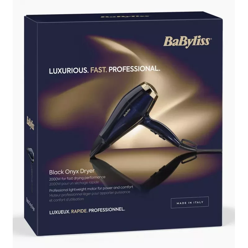 Plaukų džiovintuvas BaByliss 5911E 2000 W juodos ir auksinės spalvos