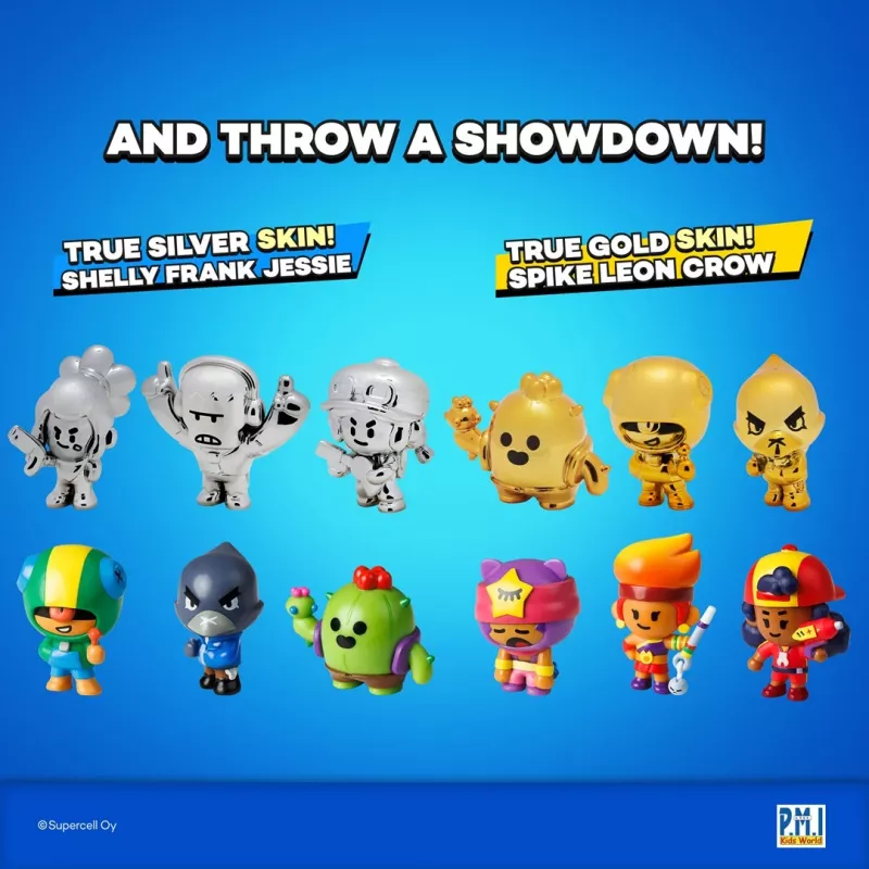 BRAWL STARS S1 FIGŪRĖLĖS - 8 VIENETŲ DELUXE DĖŽUTĖS VERSIJA C