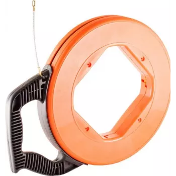 Kabelių traukimo/tiesimo įrenginys S/CONN 18-21602 Juoda Oranžinė Geltona 60m Stiklo pluoštas