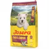 Sausas šunų maistas JOSERA Mini Junior Duck & Salmon 900 g — mažų veislių šuniukams, baltymai 29%, riebalai 18%