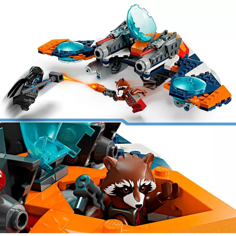 Konstruktorius LEGO Marvel Super Heroes Raketos Erdvėlaivis 76278 — Raketos ir Ronano rinkinys