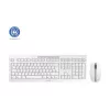 CHERRY Stream Desktop klaviatūra, pelė įtraukta, biurui, belaidė RF, QWERTZ, vokiečių, balta