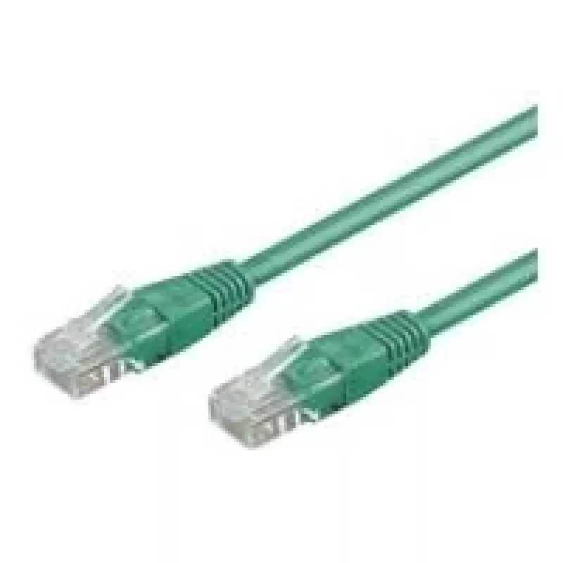 Wentronic Goobay CAT 5e komutacinis kabelis, U/UTP, žalias, 10 m - CCA vario mišinys (68348)
