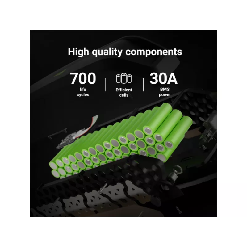 Baterija Green Cell EBIKEGCF03 48V 14500mAh ličio jonų juoda
