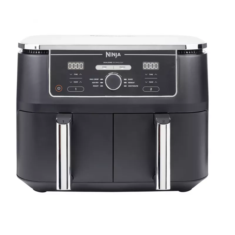 Ninja AF400EU keptuvė Dviguba 9,5 L Atskira 2470 W Karšto oro keptuvė Juoda