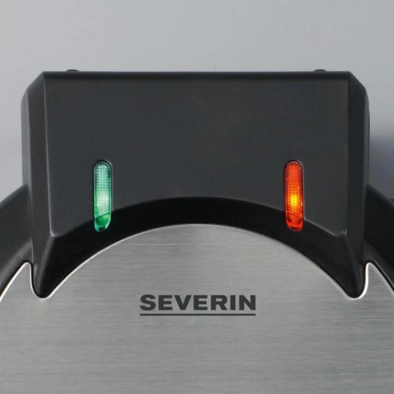 Severin WA 2103 vaflinė 4 vafliams 1200 W juoda, sidabrinė