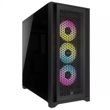 PC korpusas iCUE 5000D RGB Airflow Juoda