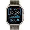 APPLE Watch Ultra 2 GPS + Cellular 49mm natūralaus titano korpusas su natūralaus titano „Milanese Loop“ apyranke - L