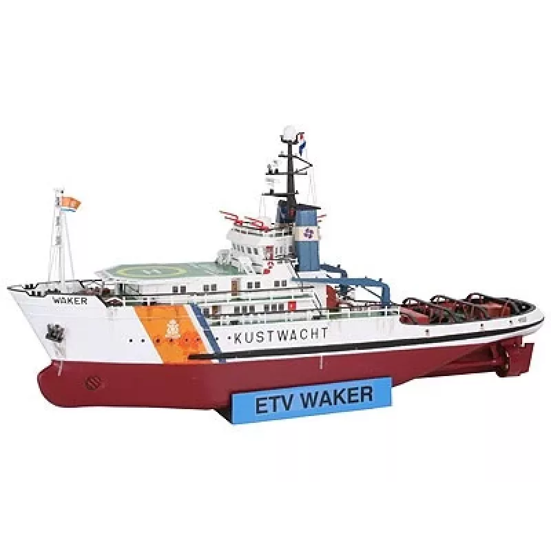 REVELL Plastikinis laivo modelis Kustwacht Waker masteliu 1:200 — detalaus surinkimo rinkinys