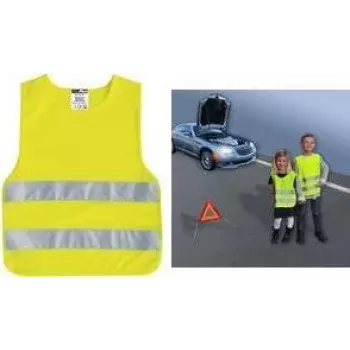 Vaikiška saugos liemenė IWH Kinder-Pannenweste 540303, fluorescencinė geltona, 100% poliesteris