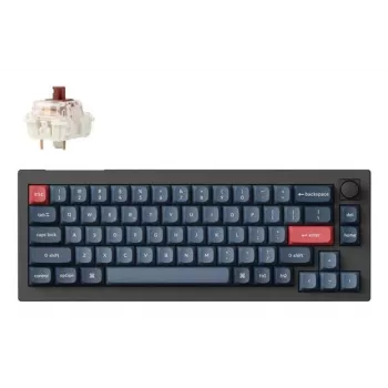 Mechaninė klaviatūra Keychron V2 MAX su Gateron Jupiter Brown jungikliais, juoda, JAV išdėstymas