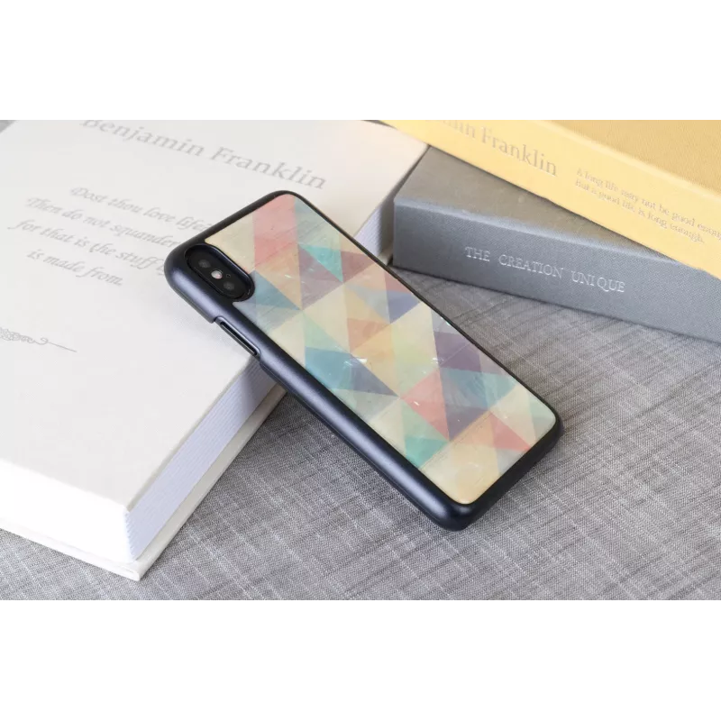 iKins išmaniojo telefono dėklas, skirtas iPhone XS / iPhone XS, Mosaic Juoda