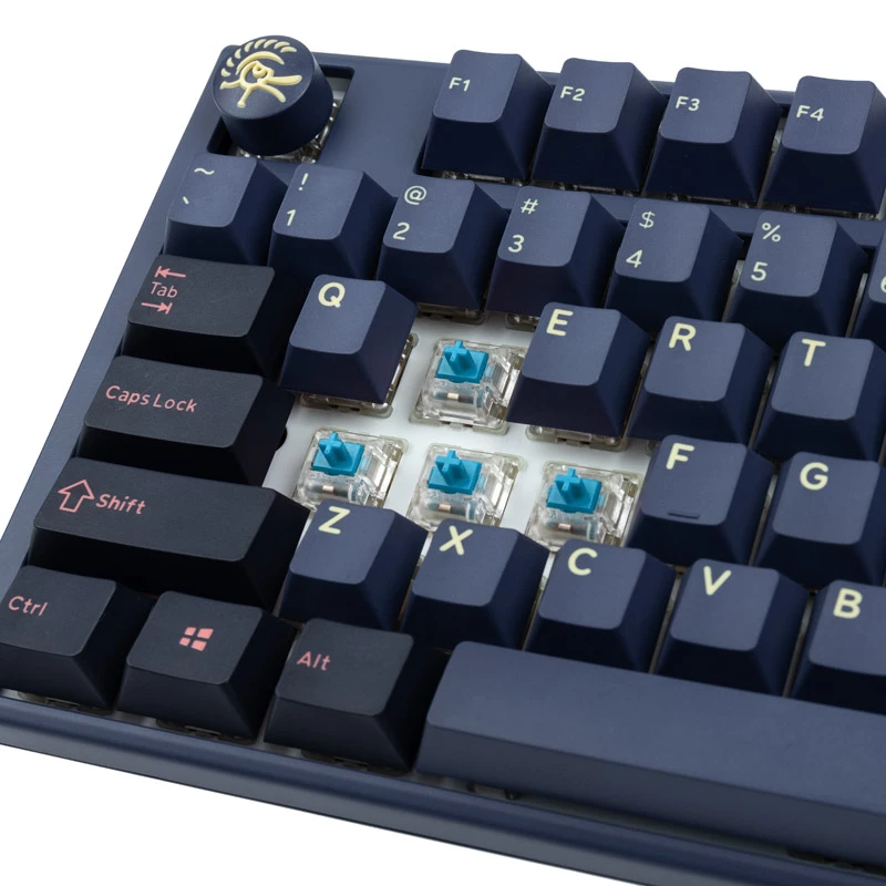 Ducky One 3 TKL klaviatūra, skirta žaidimams, USB, JAV anglų kalba, mėlyna