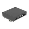 Patch panel DELOCK Mini Desktop RJ45 4-port Cat.6A shielded juodas, metalinis, 90×22×93 mm