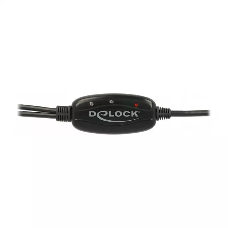 Serijinis kabelis DeLOCK 63466 USB Type-A DB-9 1,5 m juodas žalias geltonas