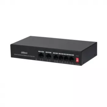 Dahua Technology PoE DH-PFS3006-4ET-36 tinklo komutatorius Fast Ethernet (10/100) Power over Ethernet (PoE) juodas