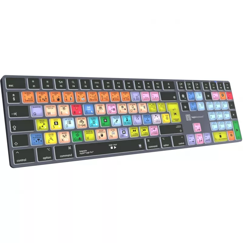 Logickeyboard LKB-LOGXP2-TM-UK klaviatūra, skirta biurui, QWERTY, anglų k., viso dydžio