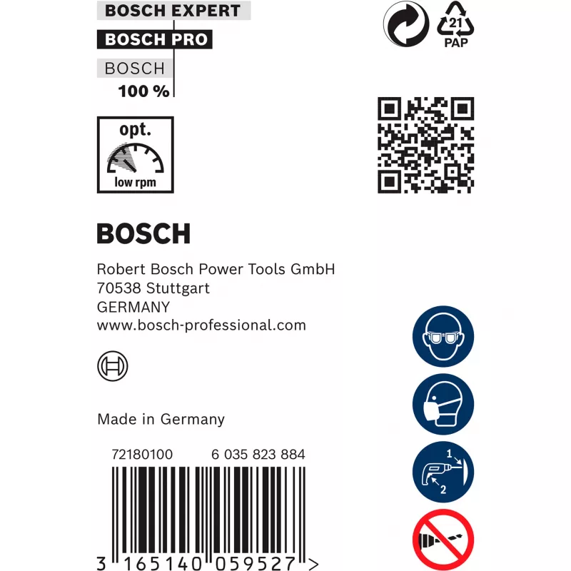 Grąžtai Bosch 2608596346 didelio patvarumo preciziniai