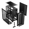 PC korpusas MODECOM VOLCANO EXPANSE S MIDI juodas — grūdintas stiklas, USB-C, palaiko micro ATX, GPU iki 430 mm