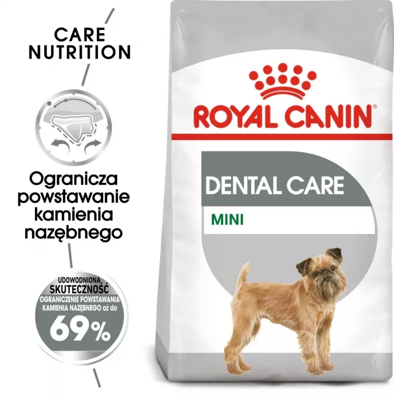 Sausas šunų maistas Royal Canin Mini Dental Care 3 kg — suaugę mažų veislių šunys, paukštienos skonio, dantų priežiūra