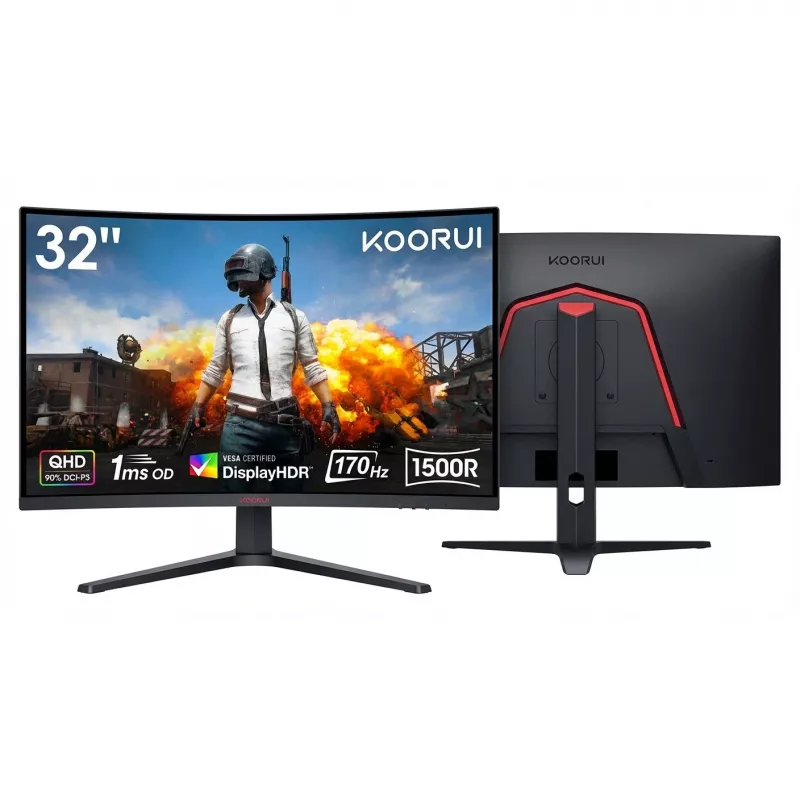 Lenktas monitorius Koorui G3221SC 170Hz 1ms, 32 colių (modelis G3221SC)